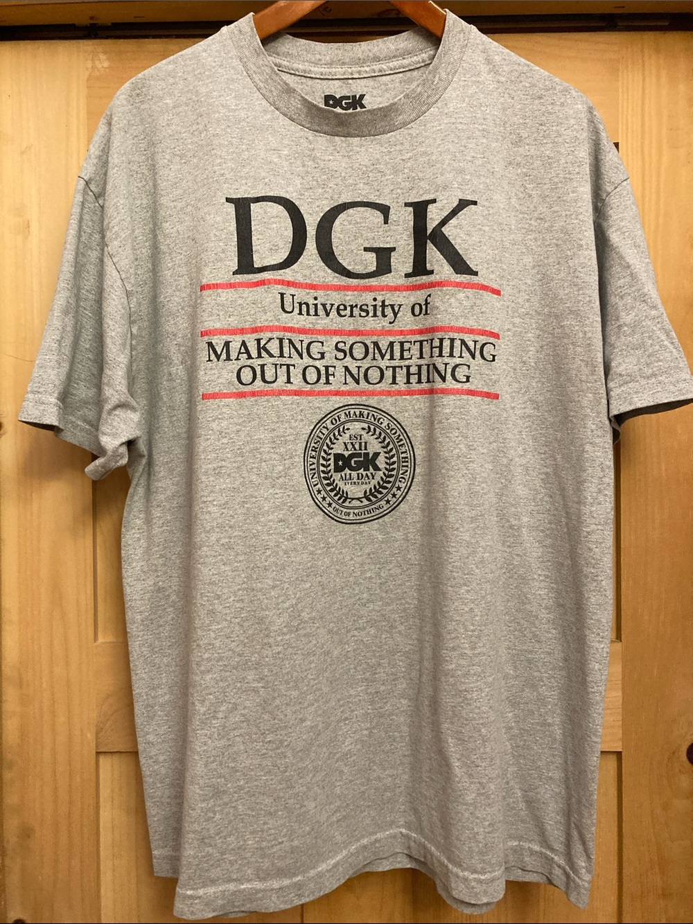 DGK Grey University Graphic Tee
